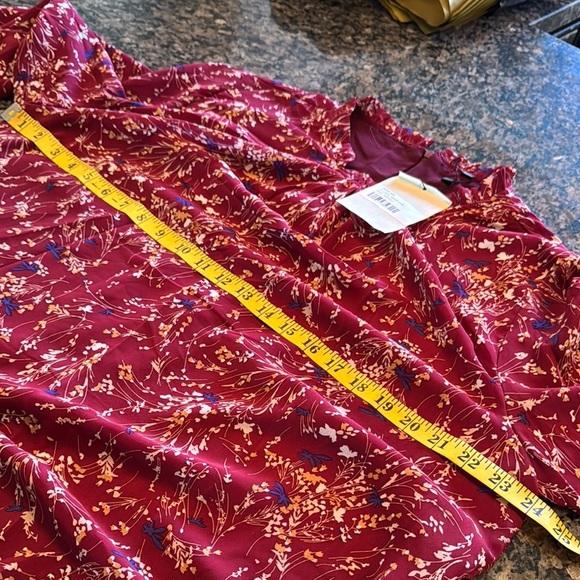 Elegant polyester Floral Long Sleeve maxi Dress NWT XXL - Picture 12 of 16